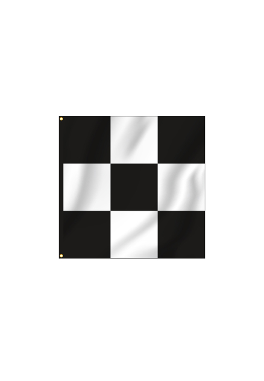 Checkered Race Style Horizontal Flag