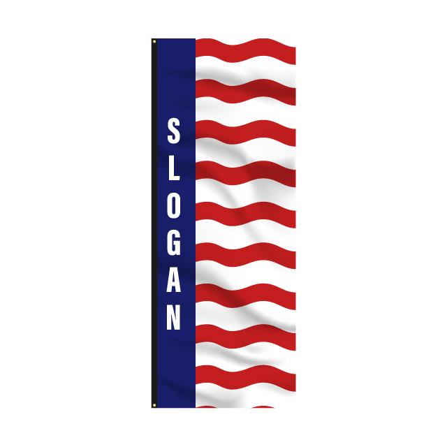 Uncle Sam Vertical Message Flag - 8x3