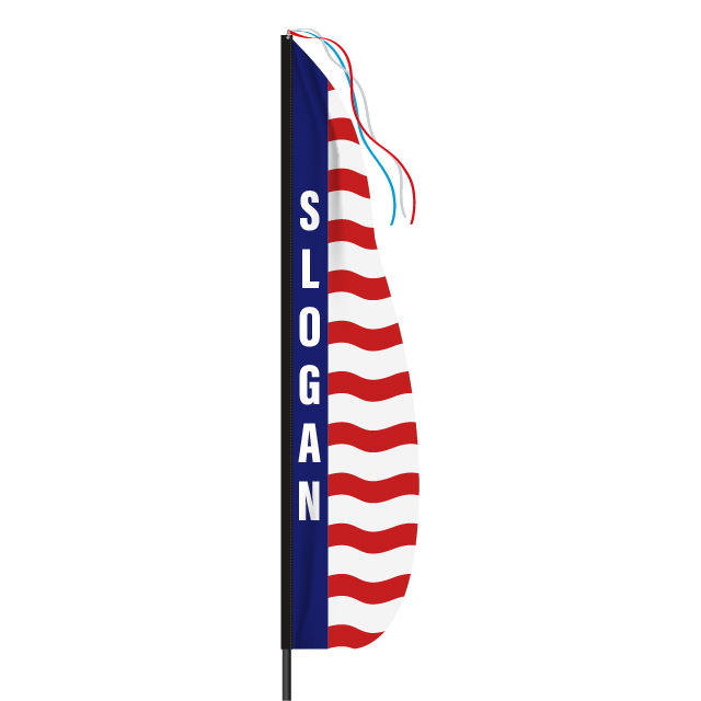 US6 Feather Dancer Message Flag Kit - 17ft