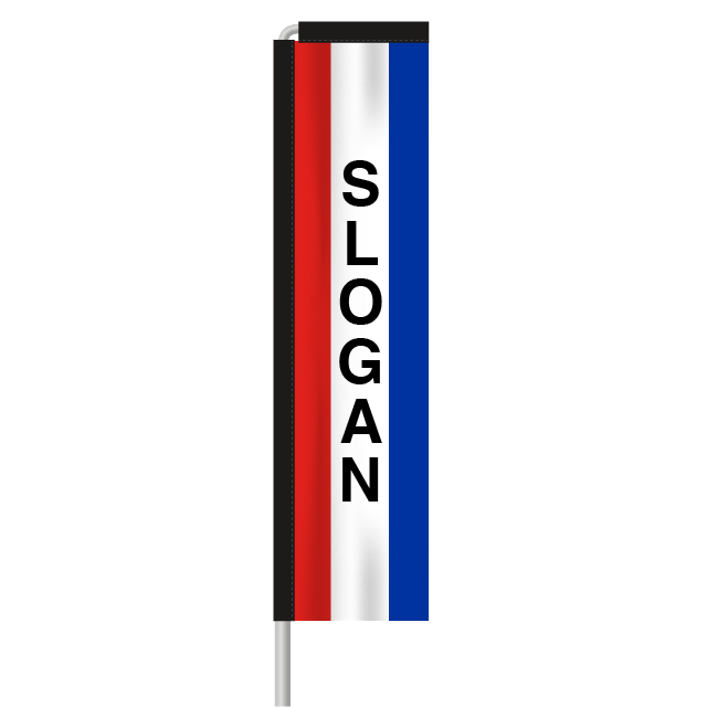 8x2 WindChaser® Tricolor Message Flag - Kit