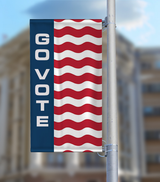 US7 Patriotic Pole Banner